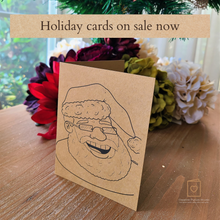Load image into Gallery viewer, Black Santa holiday card
